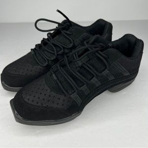 Capezio knit dance sneakers black women 6.5